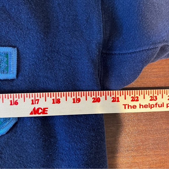 VTG North Carolina UNC Tar Heels Embroidered Floral Sweatshirt Large USA - Picture 9 of 13